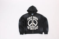 Black peace of mind hoodie